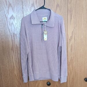 C&C California Women's Mauve 1/4 Zip-Up Top